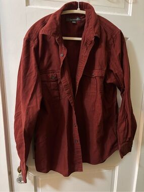 Croft + Barrow Rust Button-Up Flannel